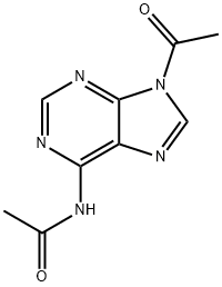 Acetamide, N-(9-acetyl-9H-purin-6-yl)- Struktur