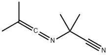 Propanenitrile, 2-methyl-2-[(2-methyl-1-propen-1-ylidene)amino]- Struktur