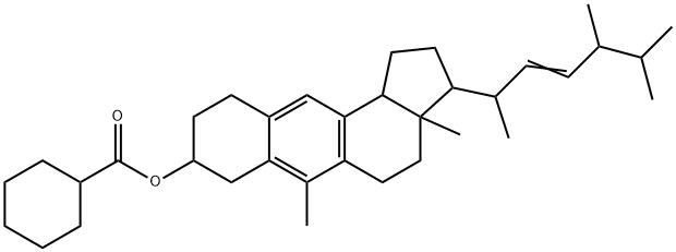 Anthraergosta-5,7,9,22-tetren-3-ol hexahydrobenzoate Struktur