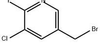 Pyridine, 5-(bromomethyl)-3-chloro-2-fluoro- Struktur