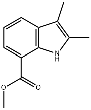 1H-Indole-7-carboxylic acid, 2,3-dimethyl-, methyl ester Struktur