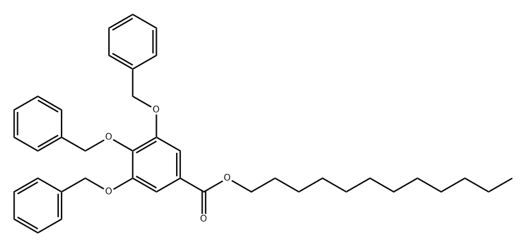 Benzoic acid, 3,4,5-tris(phenylmethoxy)-, dodecyl ester