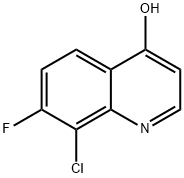 8-Chloro-7-fluoroquinolin-4(1H)-one Struktur