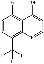 5-Bromo-8-(trifluoromethyl)quinolin-4(1H)-one Struktur