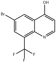 6-Bromo-8-(trifluoromethyl)quinolin-4(1H)-one Struktur