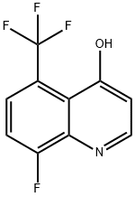 8-Fluoro-5-(trifluoromethyl)quinolin-4-ol Struktur