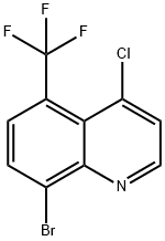 8-Bromo-4-chloro-5-(trifluoromethyl)quinoline Struktur