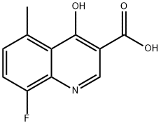 8-Fluoro-4-hydroxy-5-methylquinoline-3-carboxylic acid Struktur