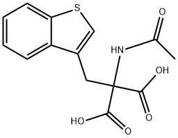 Propanedioic acid, 2-(acetylamino)-2-(benzo[b]thien-3-ylmethyl)-