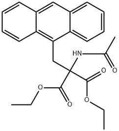 Propanedioic acid, 2-(acetylamino)-2-(9-anthracenylmethyl)-, 1,3-diethyl ester