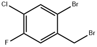 2-Bromo-4-chloro-5-fluorobenzyl bromide Struktur