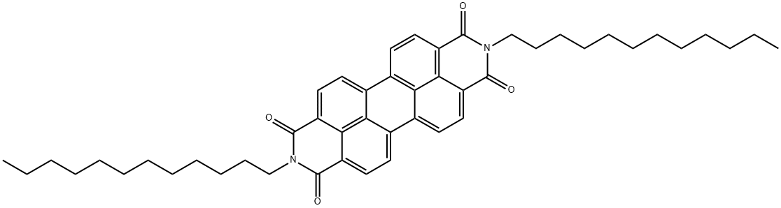 Anthra[2,1,9-def:6,5,10-d'e'f']diisoquinoline-1,3,8,10(2H,9H)-tetrone, 2,9-didodecyl- Struktur