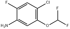 4-Chloro-5-(difluoromethoxy)-2-fluoroaniline Struktur