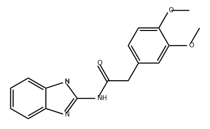 N-(1H-苯并[D]咪唑-2-基)-2-(3,4-二甲氧基苯基)乙酰胺, 107249-97-8, 結構式