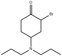 Cyclohexanone, 2-bromo-4-(dipropylamino)- Struktur