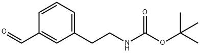 Carbamic acid, N-[2-(3-formylphenyl)ethyl]-, 1,1-dimethylethyl ester Struktur