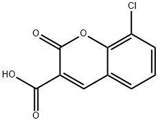 8-Chloro-2-oxo-2H-chromene-3-carboxylic acid Struktur