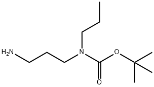 Carbamic acid, N-(3-aminopropyl)-N-propyl-, 1,1-dimethylethyl ester Struktur