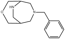 7-benzyl-3-oxa-7,9-diazabicyclo[3.3.2]decane Struktur