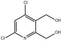 2,3-Pyridinedimethanol, 4,6-dichloro- Struktur