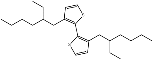 3,3'-Bis(2-ethylhexyl)-2,2'-bithiophen Struktur