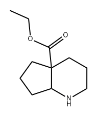 4aH-Cyclopenta[b]pyridine-4a-carboxylic acid, octahydro-, ethyl ester Struktur