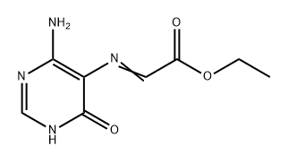 Acetic acid, 2-[(4-amino-1,6-dihydro-6-oxo-5-pyrimidinyl)imino]-, ethyl ester