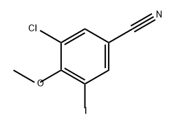 Benzonitrile, 3-chloro-5-iodo-4-methoxy- Struktur