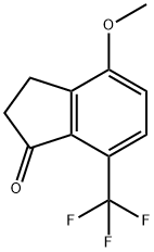 1H-Inden-1-one, 2,3-dihydro-4-methoxy-7-(trifluoromethyl)- Struktur