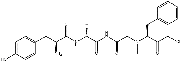 tyrosyl-alanyl-glycyl-N(alpha)-methylphenylalanine chloromethyl ketone Struktur