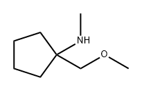 Cyclopentanamine, 1-(methoxymethyl)-N-methyl- Struktur