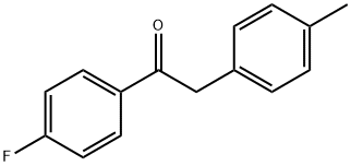 Ethanone, 1-(4-fluorophenyl)-2-(4-methylphenyl)- Struktur