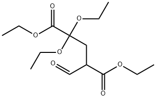 Pentanedioic acid, 2,2-diethoxy-4-formyl-, 1,5-diethyl ester Struktur