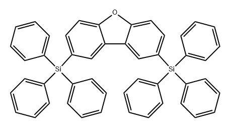 Dibenzofuran, 2,8-bis(triphenylsilyl)- Struktur