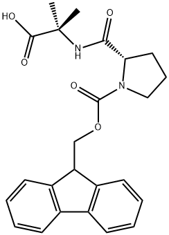 Alanine, N-[1-[(9H-fluoren-9-ylmethoxy)carbonyl]-L-prolyl]-2-methyl- (9CI) Struktur