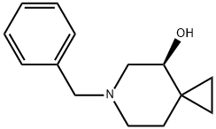 6-Azaspiro[2.5]octan-4-ol, 6-(phenylmethyl)-, (4S)- Struktur