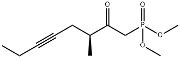 Phosphonic acid, (3-methyl-2-oxo-5-octynyl)-, dimethyl ester, (S)- (9CI) Struktur