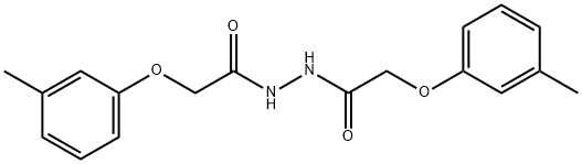 2-(3-methylphenoxy)-N'-[(3-methylphenoxy)acetyl]acetohydrazide (non-preferred name) Struktur