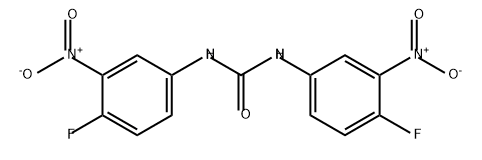 Urea, N,N'-bis(4-fluoro-3-nitrophenyl)- Struktur