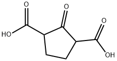 1,3-Cyclopentanedicarboxylic acid, 2-oxo- Struktur