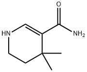 3-Pyridinecarboxamide, 1,4,5,6-tetrahydro-4,4-dimethyl- Struktur