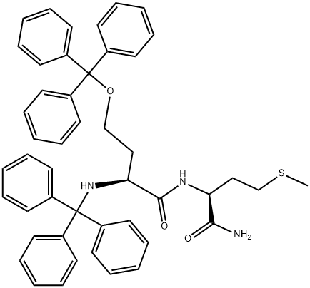 L-Methioninamide, N,O-bis(triphenylmethyl)-L-homoseryl- (9CI)