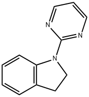 1H-Indole, 2,3-dihydro-1-(2-pyrimidinyl)-, 1111530-87-0, 結構式