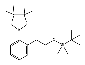 1,3,2-Dioxaborolane, 2-[2-[2-[[(1,1-dimethylethyl)dimethylsilyl]oxy]ethyl]phenyl]-4,4,5,5-tetramethyl- Struktur