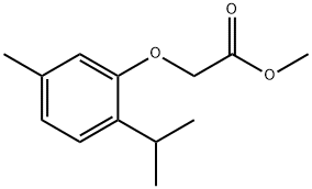 Acetic acid, 2-[5-methyl-2-(1-methylethyl)phenoxy]-, methyl ester Struktur