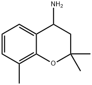 2H-1-Benzopyran-4-amine, 3,4-dihydro-2,2,8-trimethyl- Struktur