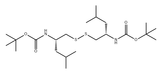 11-Oxa-5,6-dithia-2,9-diazatridecanoic acid, 12,12-dimethyl-3,8-bis(2-methylpropyl)-10-oxo-, 1,1-dimethylethyl ester, (3S,8S)-