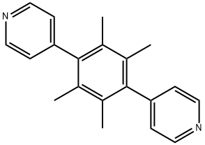 Pyridine, 4,4'-(2,3,5,6-tetramethyl-1,4-phenylene)bis- Struktur