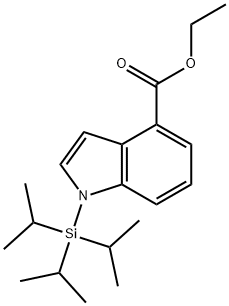 1H-Indole-4-carboxylic acid, 1-[tris(1-methylethyl)silyl]-, ethyl ester