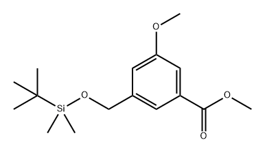 Benzoic acid, 3-[[[(1,1-dimethylethyl)dimethylsilyl]oxy]methyl]-5-methoxy-, methyl ester